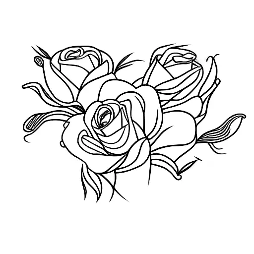 Lily If The Valley And Rose Flower