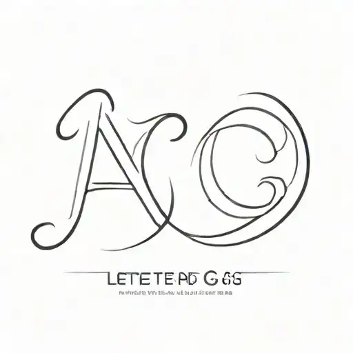 Letter A And Letter G Lettering