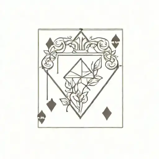 10 Diamonds Playing Card