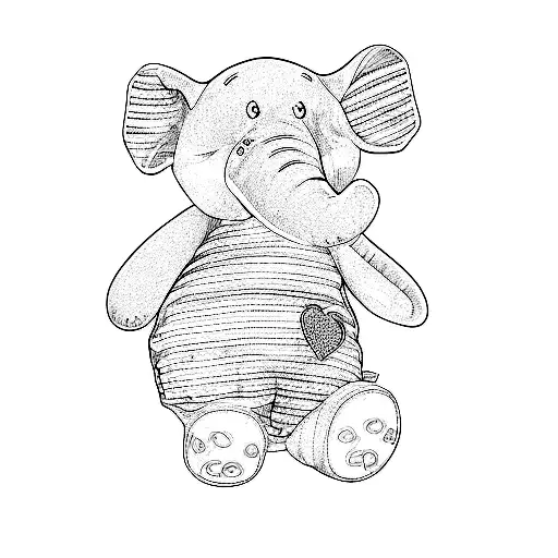 A Stuffed Elephant