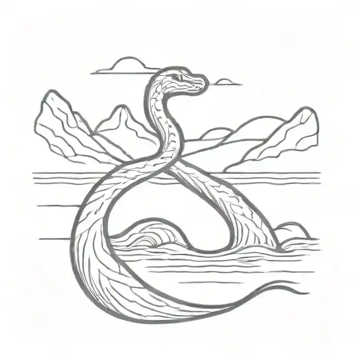 Loch Ness Monster No Background