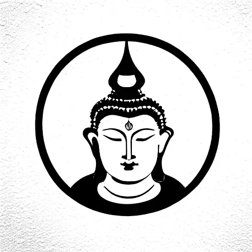 Buddha With Geometry