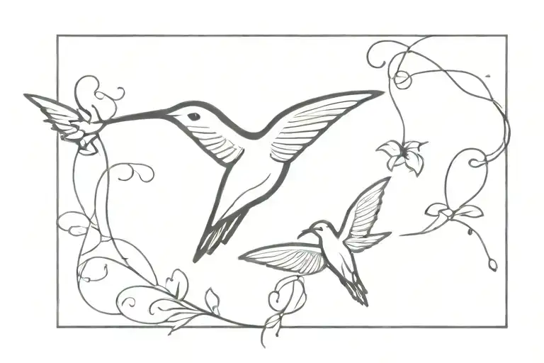 Hummingbird With Cancer Ribbon