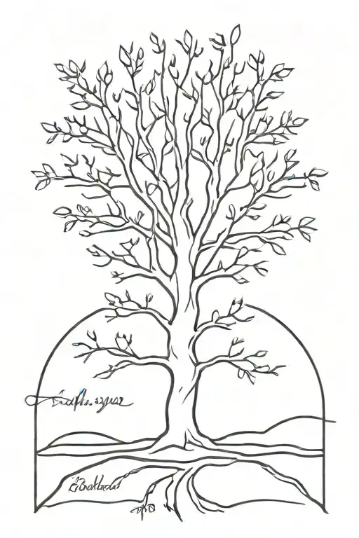 Tree Silhouette With Always Stay Humble And Kind