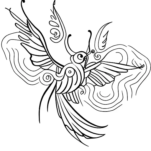 Butterfly With Phoenix