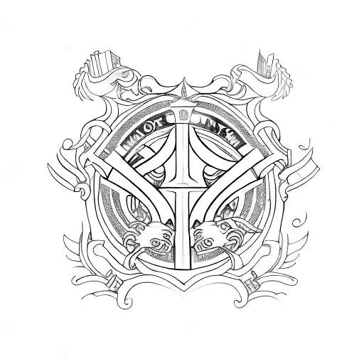 A Keyhole Shaped Like A Book With Harry Potter And Narnia Symbols Inside