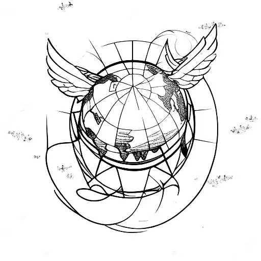 Globe With Wings