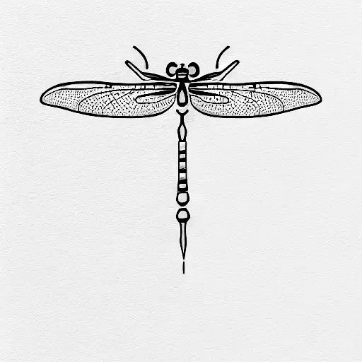 Dragonfly And Rose
