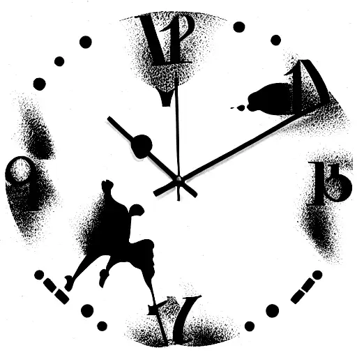 Marbel Wall Clock Smashed