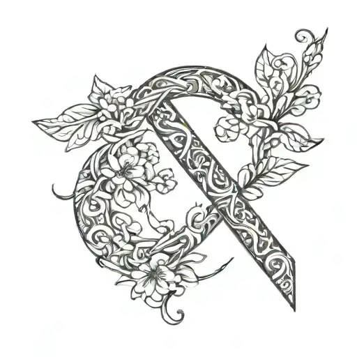 Letters C & B 3D Representation