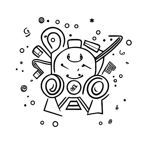 Drums With Compas And Space For Names Of My Two Daughters