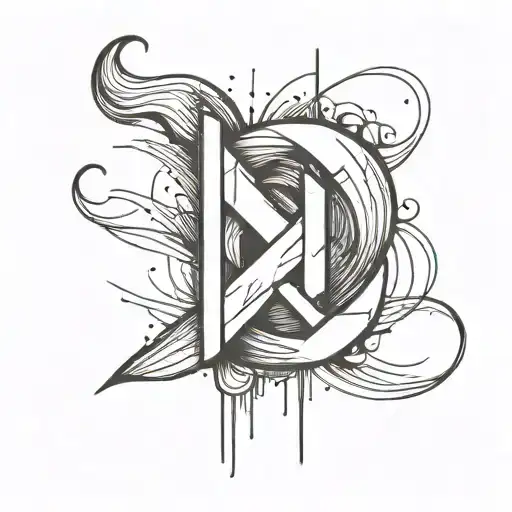 Letters C & B 3D Representation