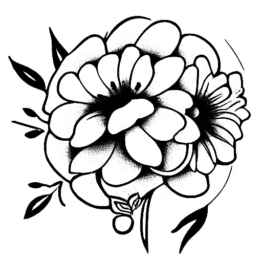 September And January Birth Flower Bouquet