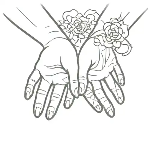 Grandma Holding Hands