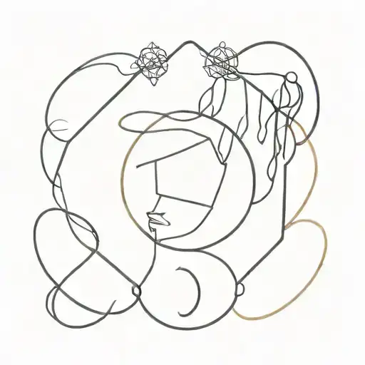 Line Work Drawing Where 8 People I Know Contribute To 8 Elements