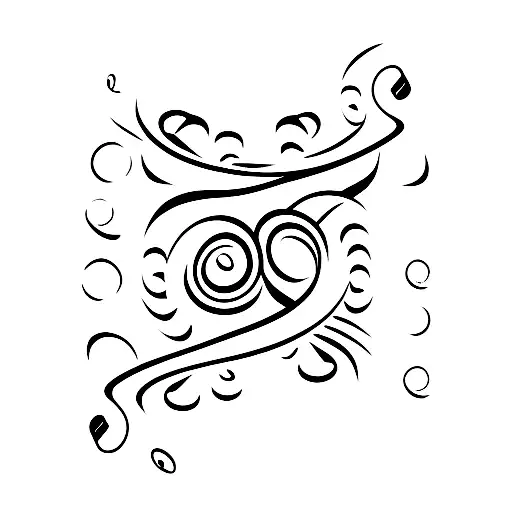 Wave Leading Into Music Note