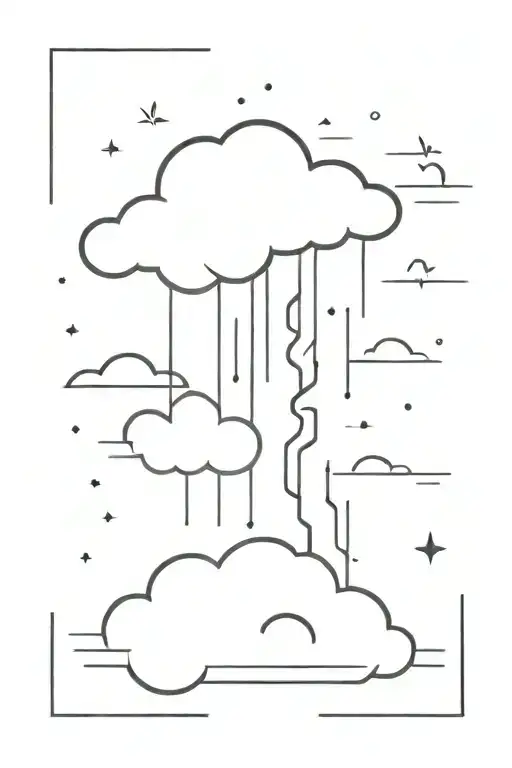 A Cloud From Which Lightning Strikes