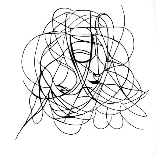 Abstract Representation Of The Female Form As A Work Of Art