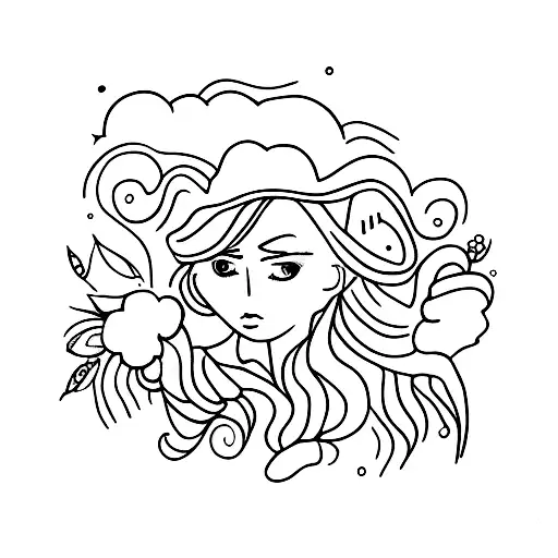 Woman Holding Rainbow