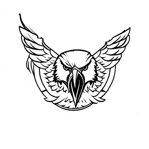 Eagle With Gun