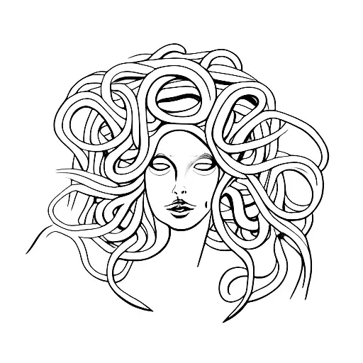 Medusa With Eels For Hair