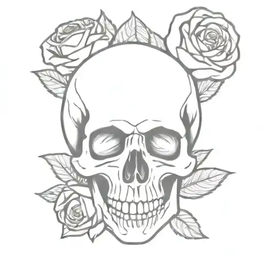 Skull And Roses