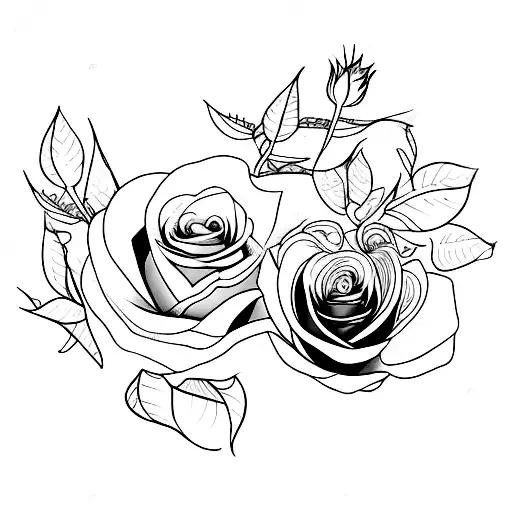 Rose And Marigold Together