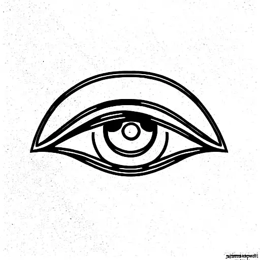 Egyptian Eyes And Buda Face