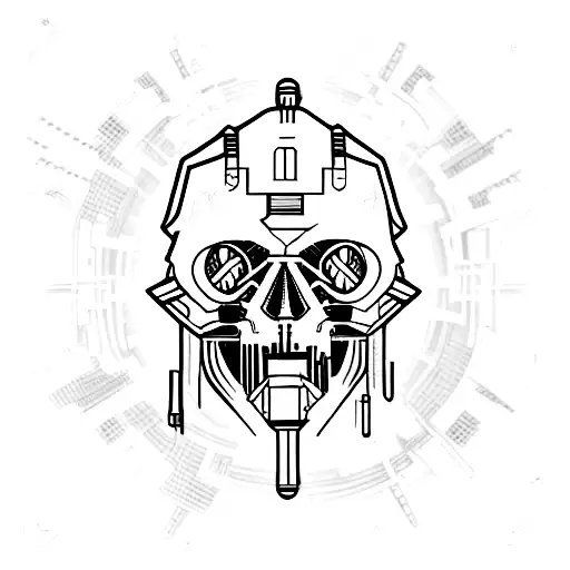 Cyberpunk Skull