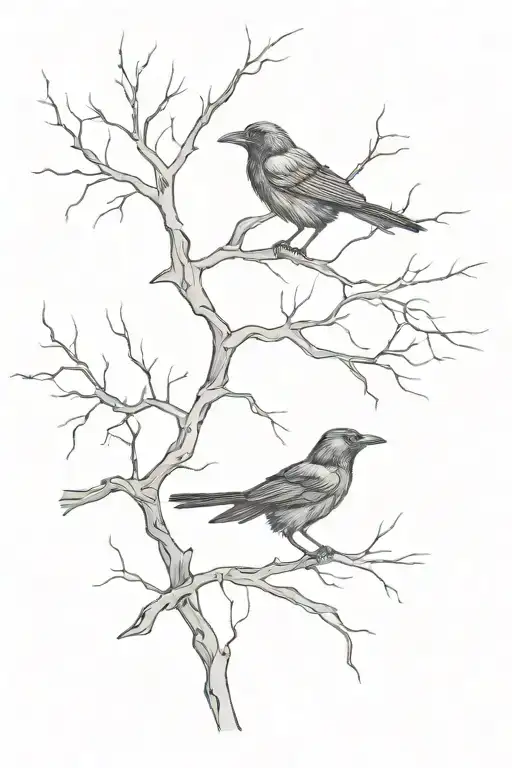 Raven Tree Branches