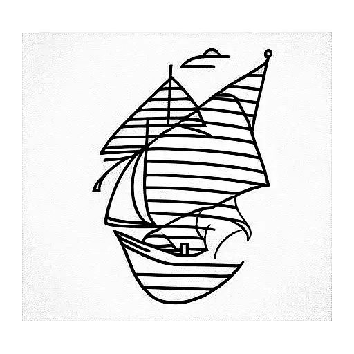 Nautical Line Drawn Sleeve