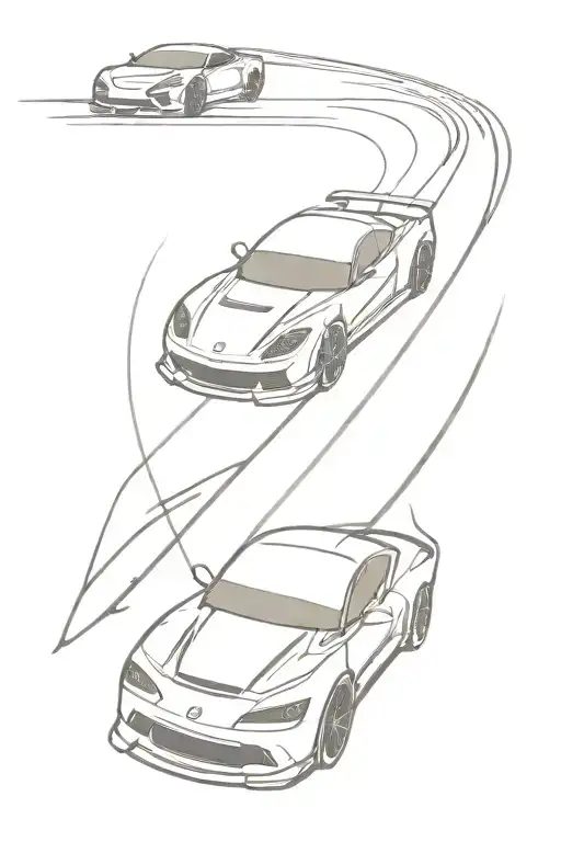 Street Racing Car Speeding