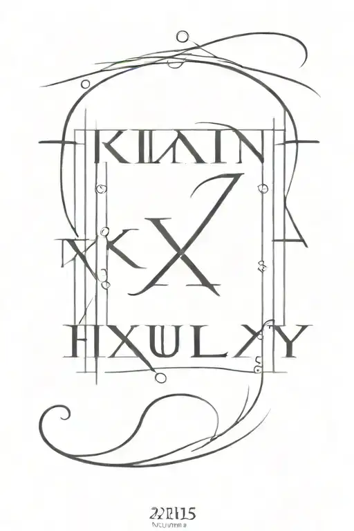 Roman Numerals For July 7 1973 As The Background And Tameka As The Bold Name