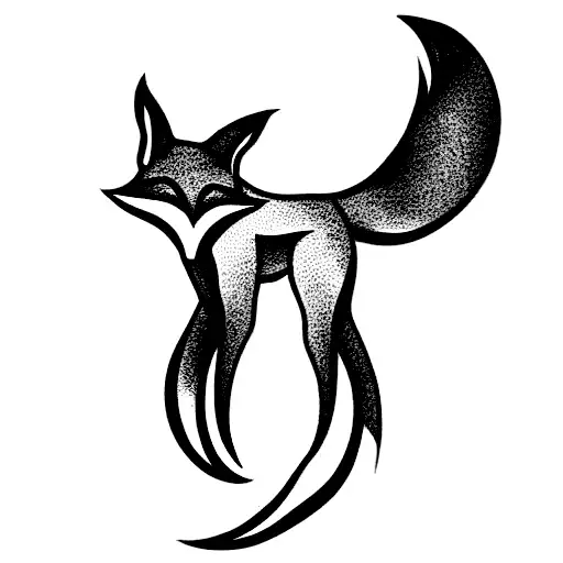 Fox With Multiple Tails