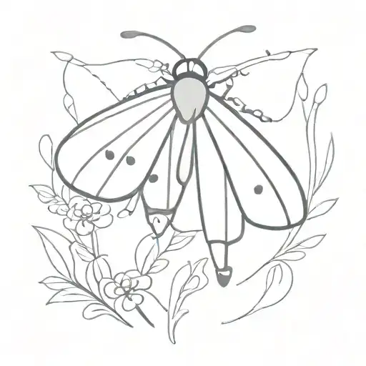 Butterlfy On Ladybug Sitting On Top