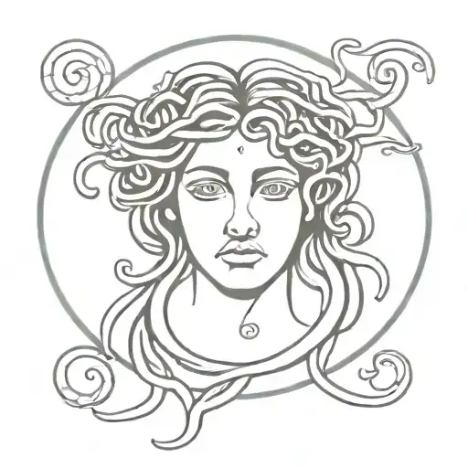 Medusa In Greek Writing