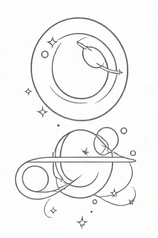 Moon And Venus Planet
