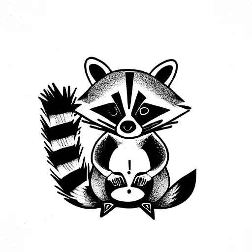 Raccoon With A Gun