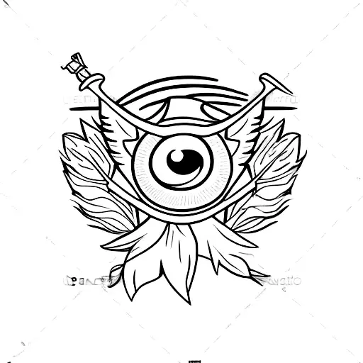 Small Complete Parot With One Red Feather And A Pirate Band On The Eye