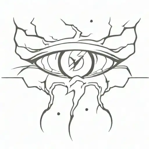 Scary Eyes With Lightning