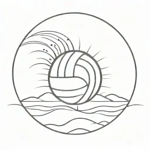 Volleyball In The Middle Of The Sun