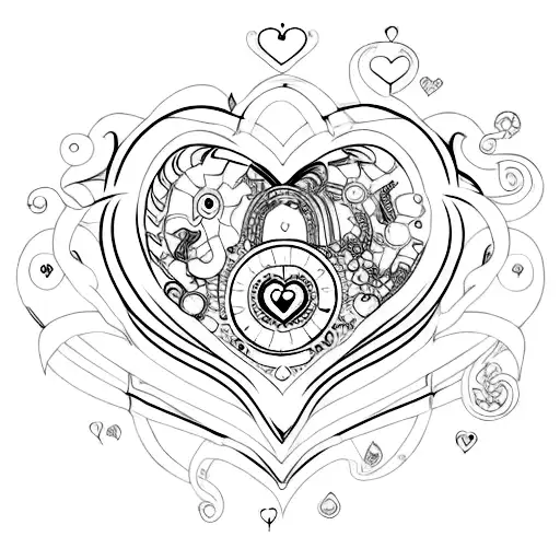 Elaborate Gothic Cybersigilism Love Heart