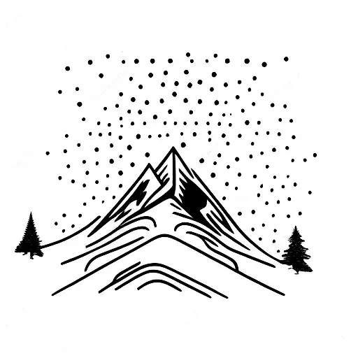 A Skier Gracefully Carving Down A Snowy Mountain Slope