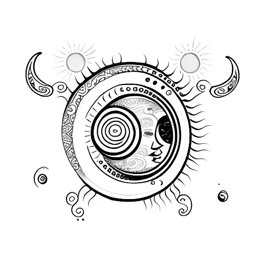 Arm Band With Sun And Moon