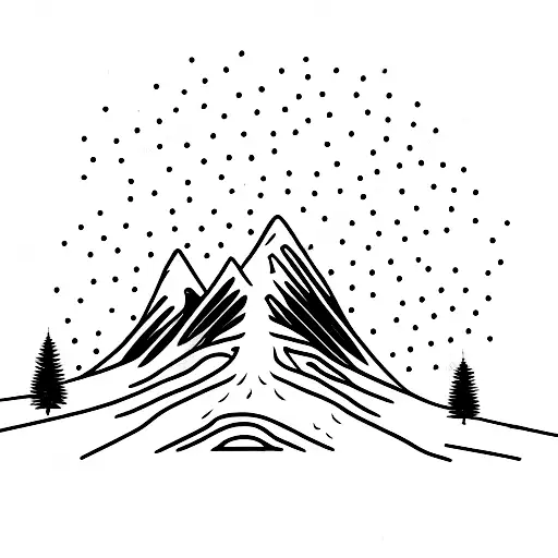 A Skier Gracefully Carving Down A Snowy Mountain Slope