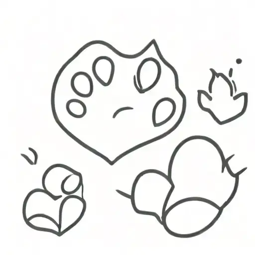 Simple Cat Paw Print