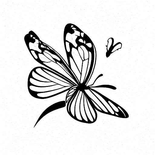 Semicolon With Butterfly And 1111