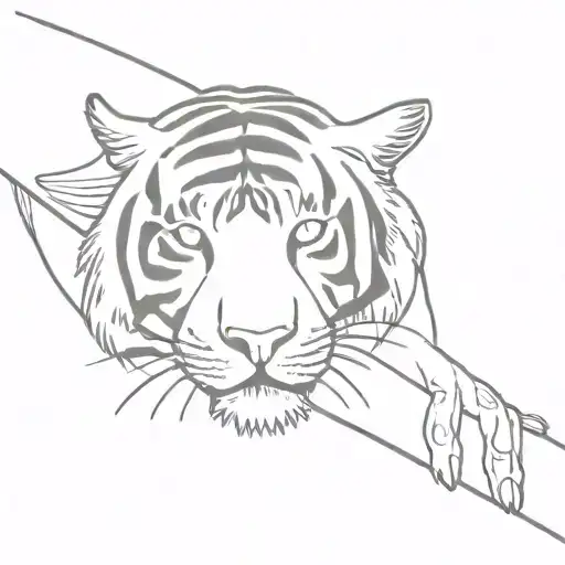 Tiger Claws Emerging From Wrist