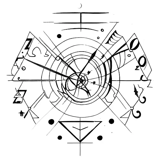 Two Zodiacs Intertwined Virgo And Sagittarius