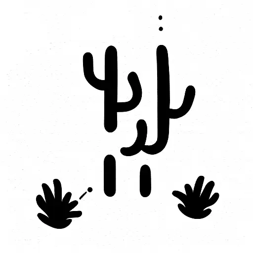 Saguaro Cactus Outline